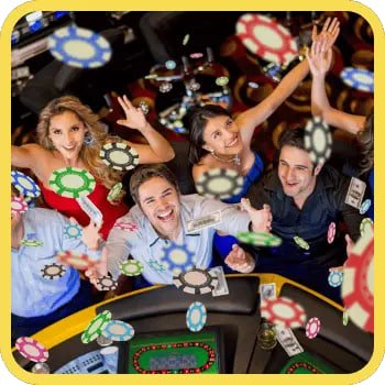 Baccarat card dealt face-up on table